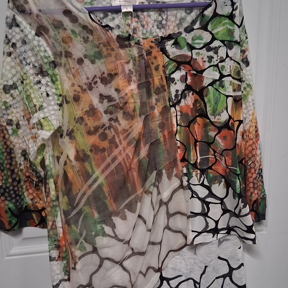 Multicolor Abstract Print Dress